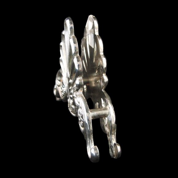 Vintage "Elegance" Silver Plate Napkin Holders Set of 4 - Picture 2 of 5